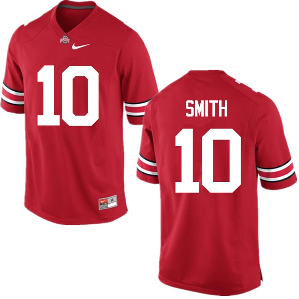 Ohio State Buckeyes #10 Troy Smith Men Player Jersey Red